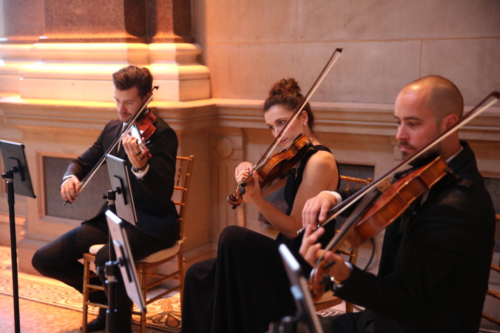 Wedding Ceremony at Weylin with NY Virtuosi String Quartet
