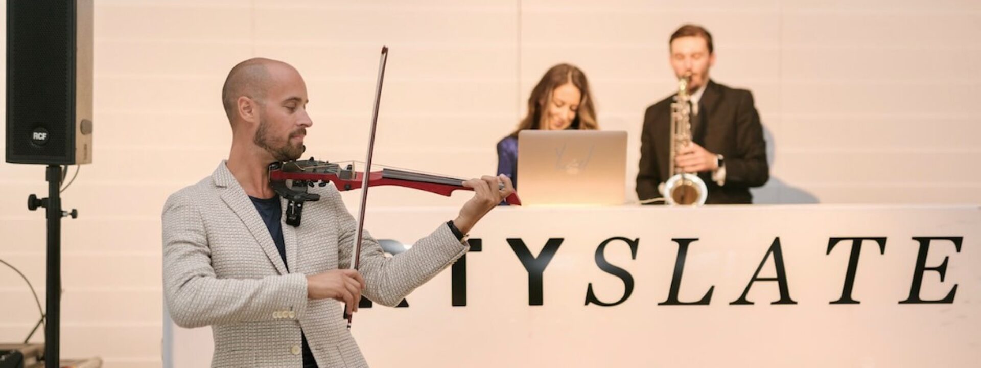 Electric Violinist, Saxophone Player & DJ | Party Slate Networking Event for Wedding & Event vendors NYC & Manhattan | New York Virtuosi DJ Hybrid Group