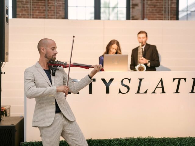 Electric Violinist, Saxophone Player & DJ | Party Slate Networking Event for Wedding & Event vendors NYC & Manhattan | New York Virtuosi DJ Hybrid Group